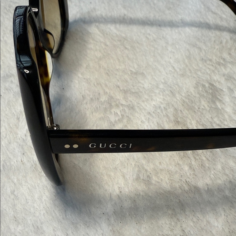 Gucci Nero Sunglasses Oversized Square Frame Havana Brown GG0472S 56-17-145 - Picture 5 of 8